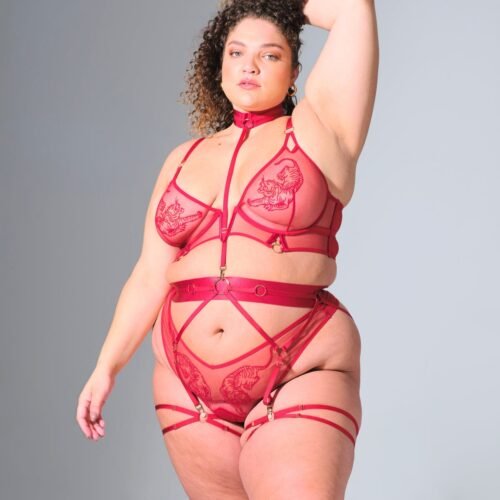 Paramount Garter - Crimson - FINAL SALE